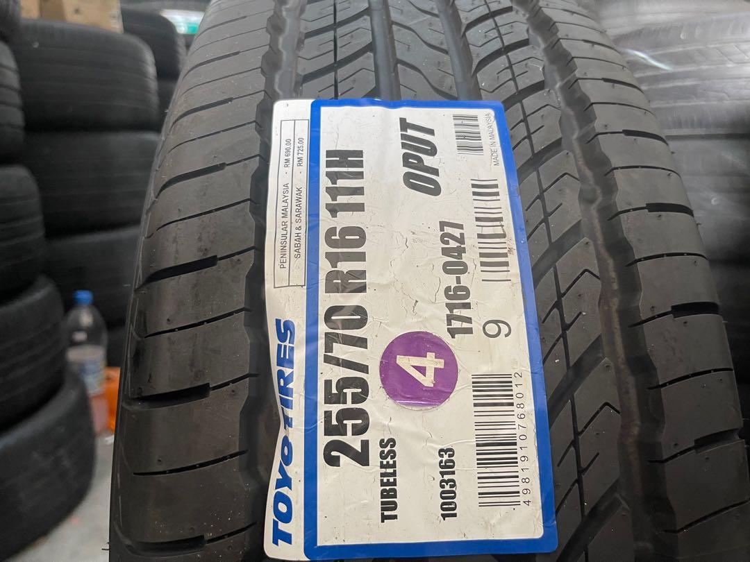 Tayar baru toyo open country ut 255/70R16, Auto Accessories on Carousell