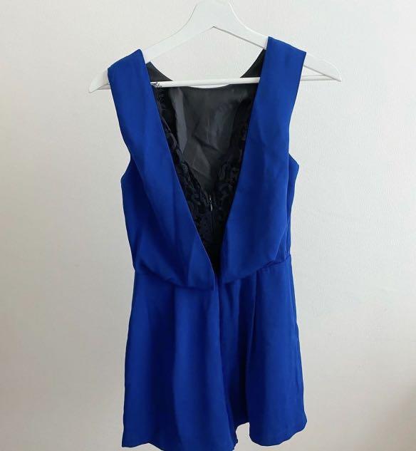 Topshop Blue Jumpsuit, Fesyen Wanita 