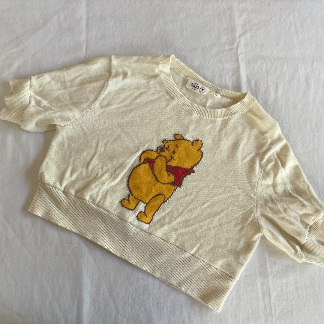 Uniqlo Winnie the Pooh Crop Top, Women's Fashion, Tops, Others Tops on ...