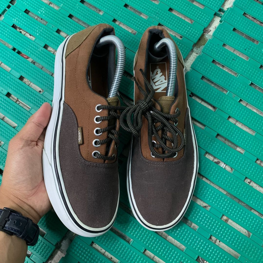 Vans era 59 black suede brown leather cheap