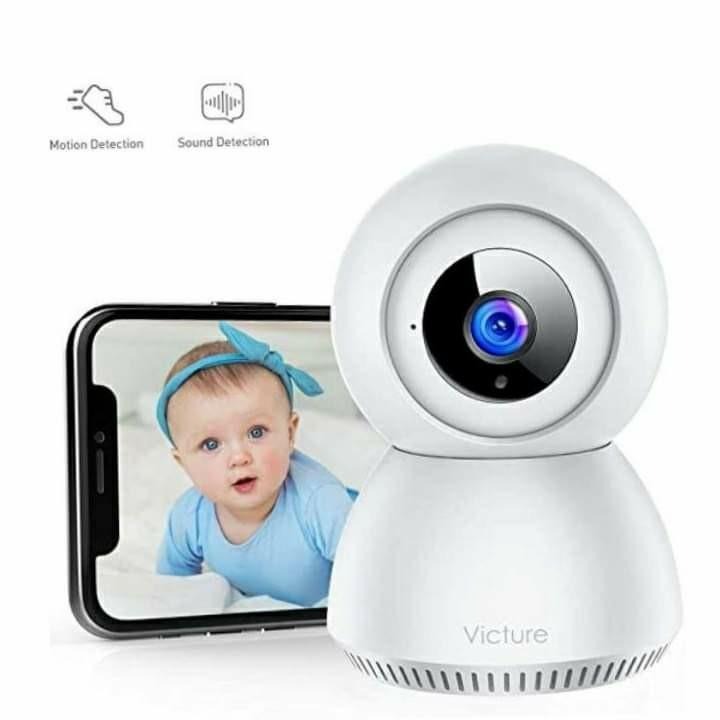 Victure 1080P Home Security Camera Wireless Indoor Surveillance Camera Smart 2.4G WiFi IP Camera with 2-Way Audio Night Vision Sound Detection and Motion Tracking for Baby/Pet Monitor 