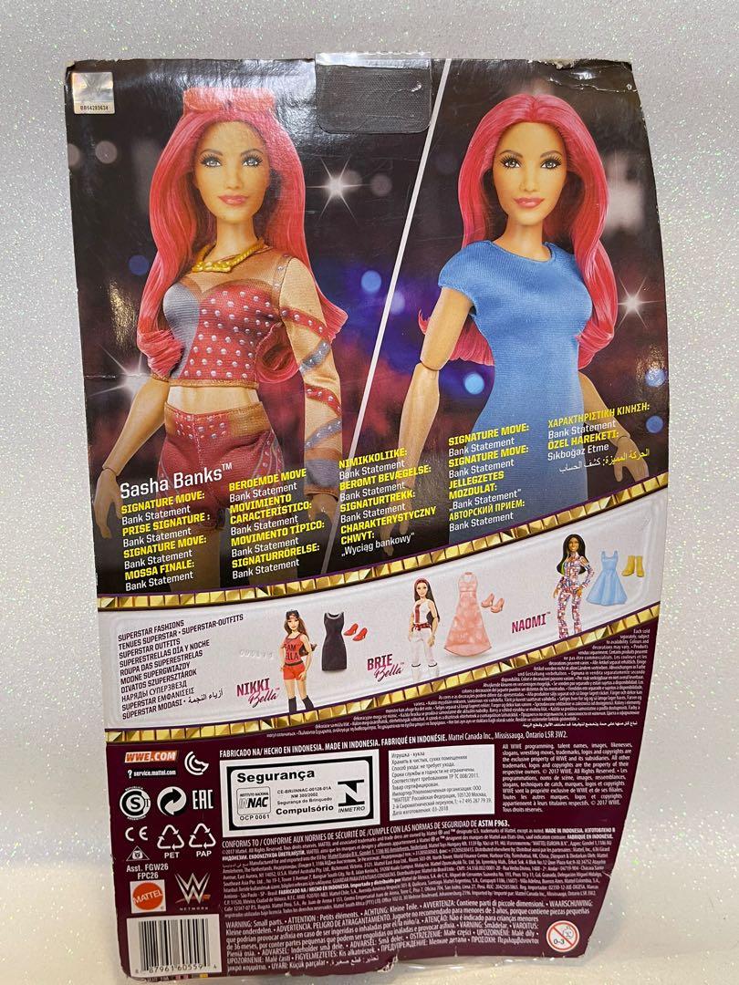 Wwe Sasha Banks Doll Sasha Banks 12 Inch WWE Fashion Doll (Green Dress  Version