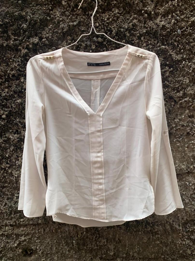 ZARA Blouse, Fesyen Wanita, Pakaian 