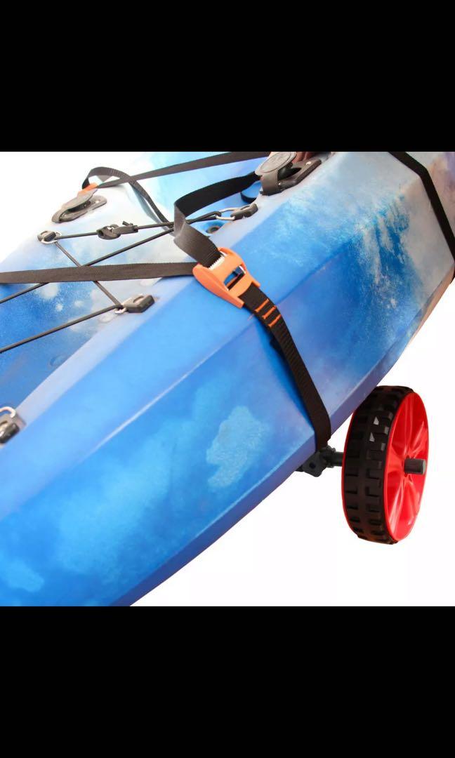 175LBS Kayak Cart Boat Carrier with Adjustable Width Axle for Carring