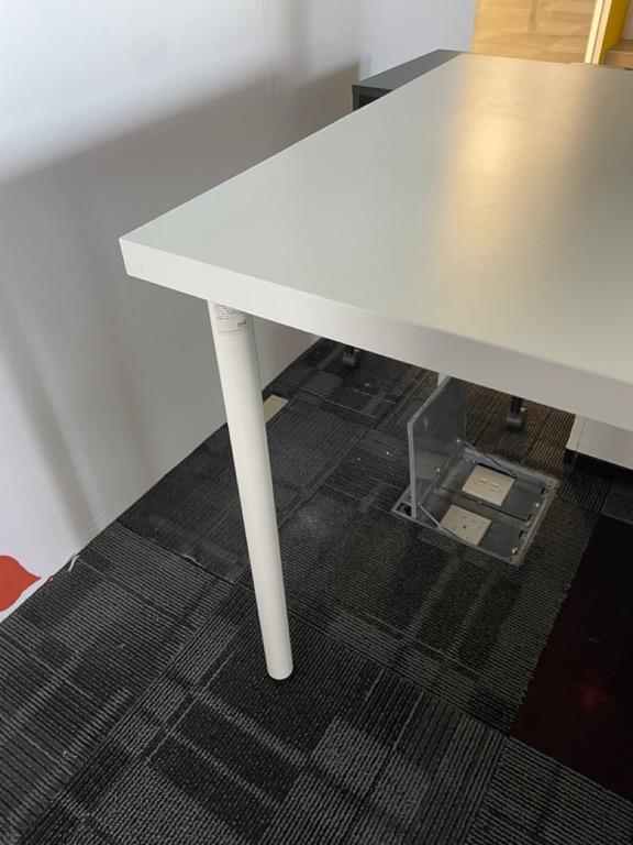 3x IKEA Office Desks + shelving unit, Furniture & Home Living