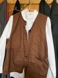 日系啡色馬甲64228235512706110