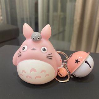 啾啾聲粉色龍貓鑰匙圈