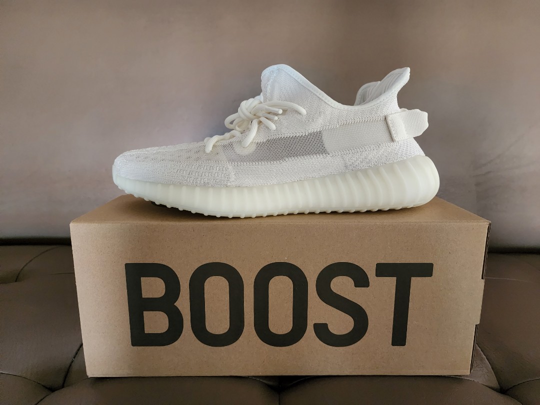 white yeezys size 4