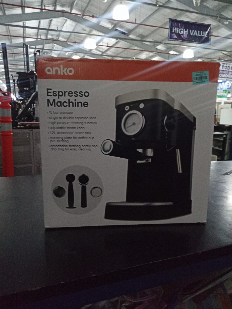 Anko espresso machine, TV & Home Appliances, Kitchen Appliances, Coffee