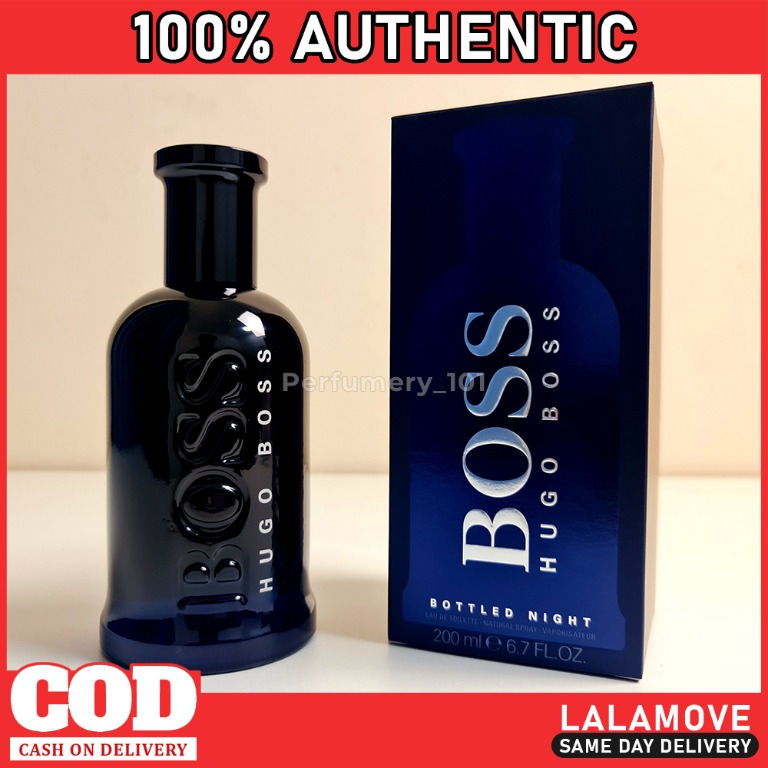 Authentic Boss Bottled Night By Hugo Boss 200 ml Eau De Toilette EDT For Men Beauty Personal Care Hands Nails on Carousell