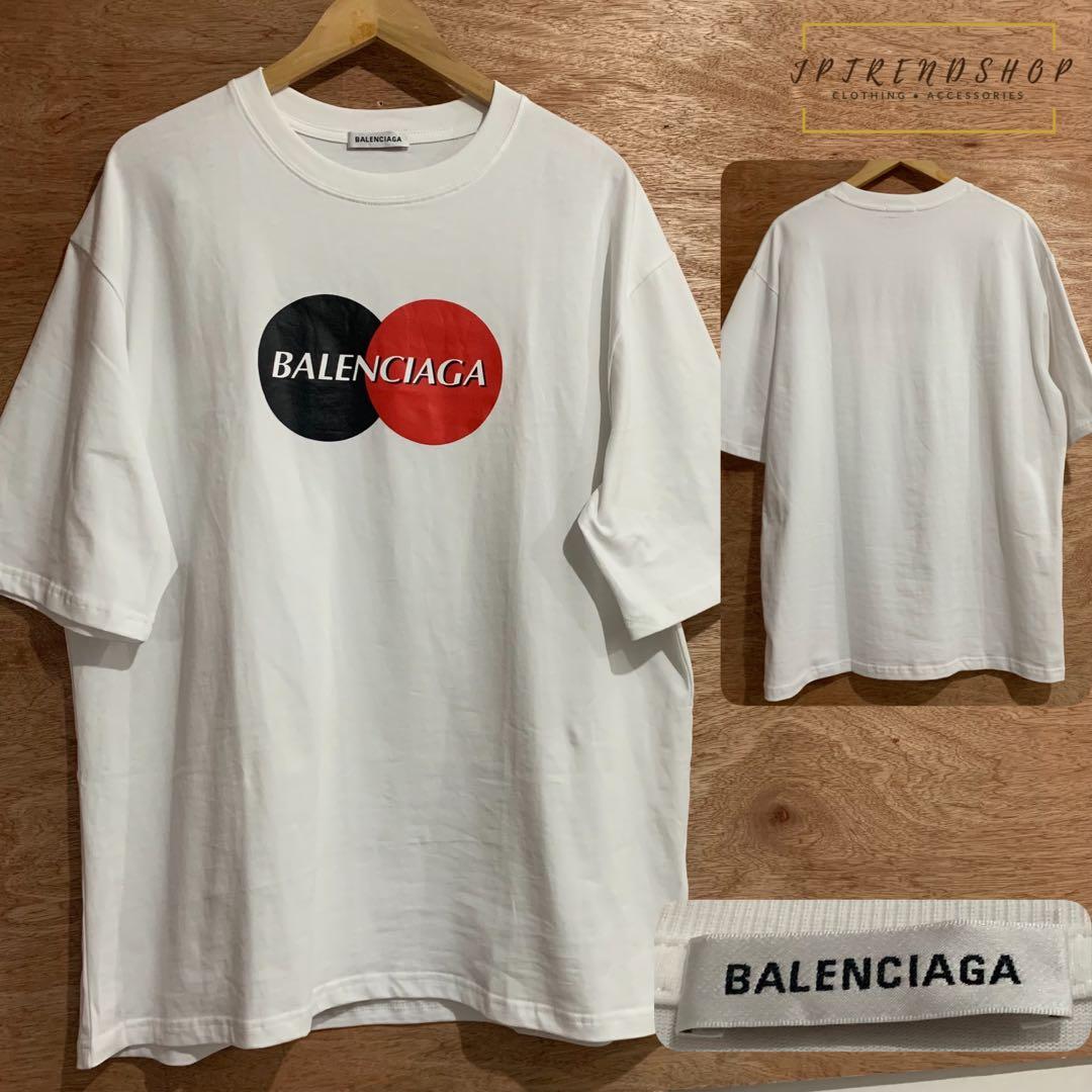 Áo Balenciaga logo Tshirt  Tteastore Off White