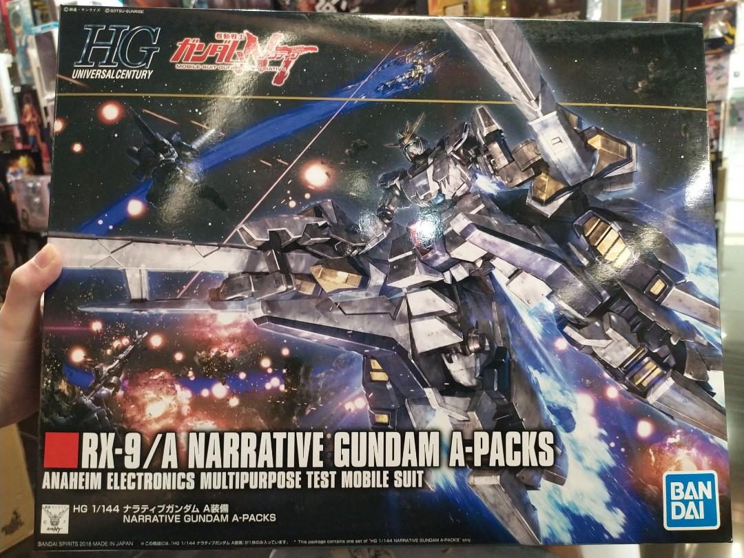 Bandai Hg Rx 9 A Narrative Gundam A Packs Anahem Electronics Multipurpose Test Mobile Suit 1 144 On Carousell