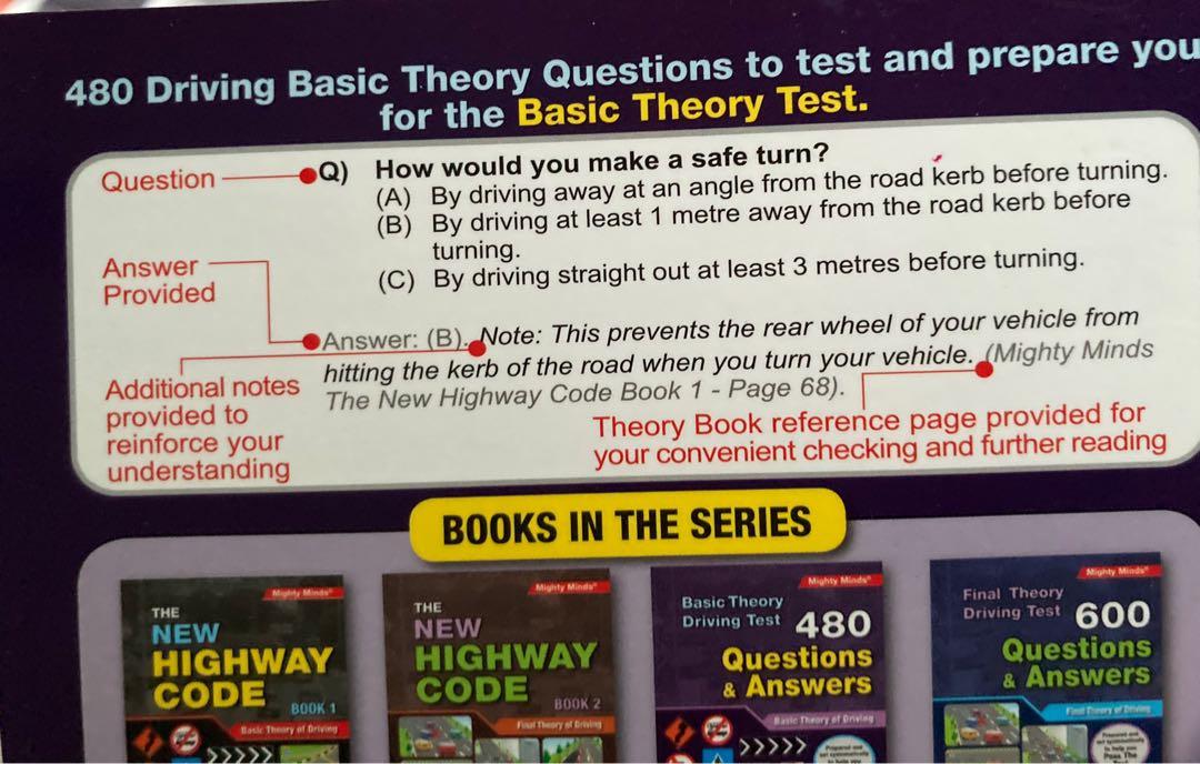 Basic Theory Driving Test Revision, Hobbies & Toys, Books & Magazines ...