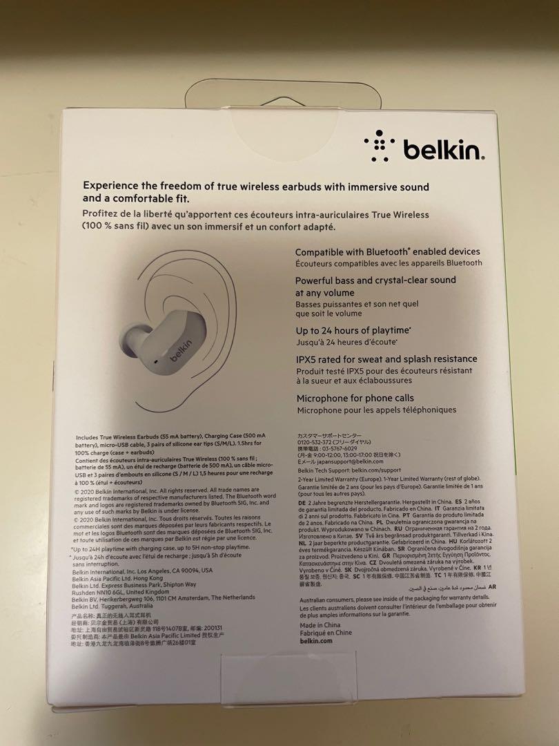 Belkin SoundForm True Wireless Earbuds AUC001btWH