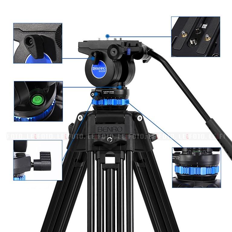 Benro KH26P Video Tripod With Head 185cm,Video Tripod, Photography