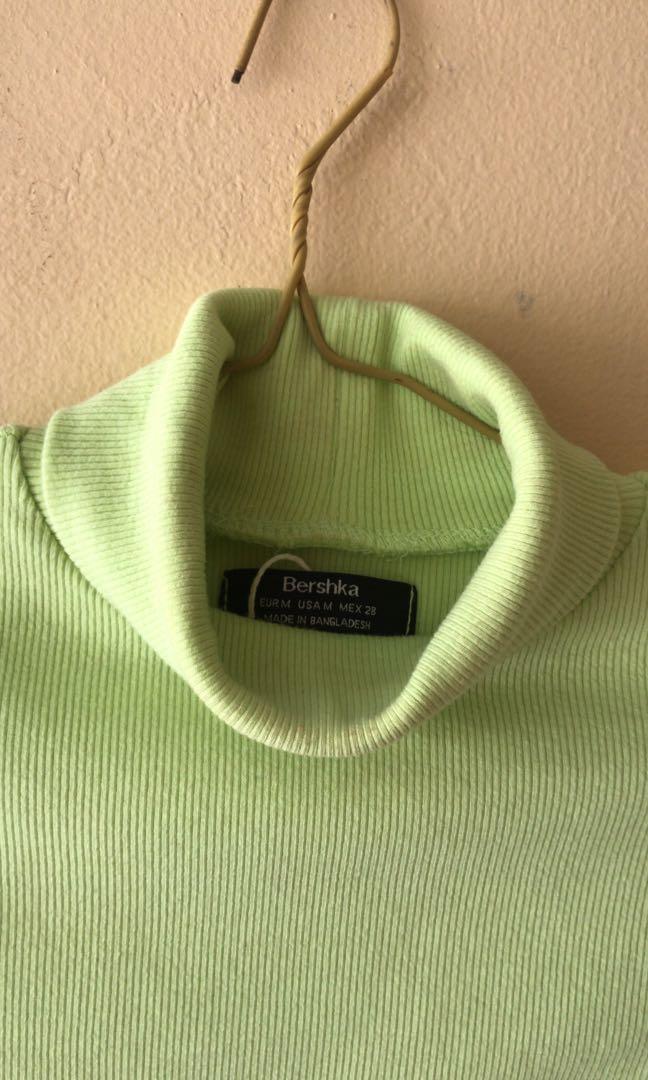 Bershka neon turtleneck top