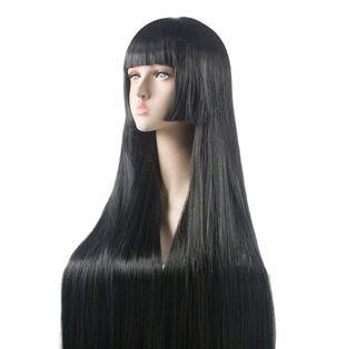 Black long wig