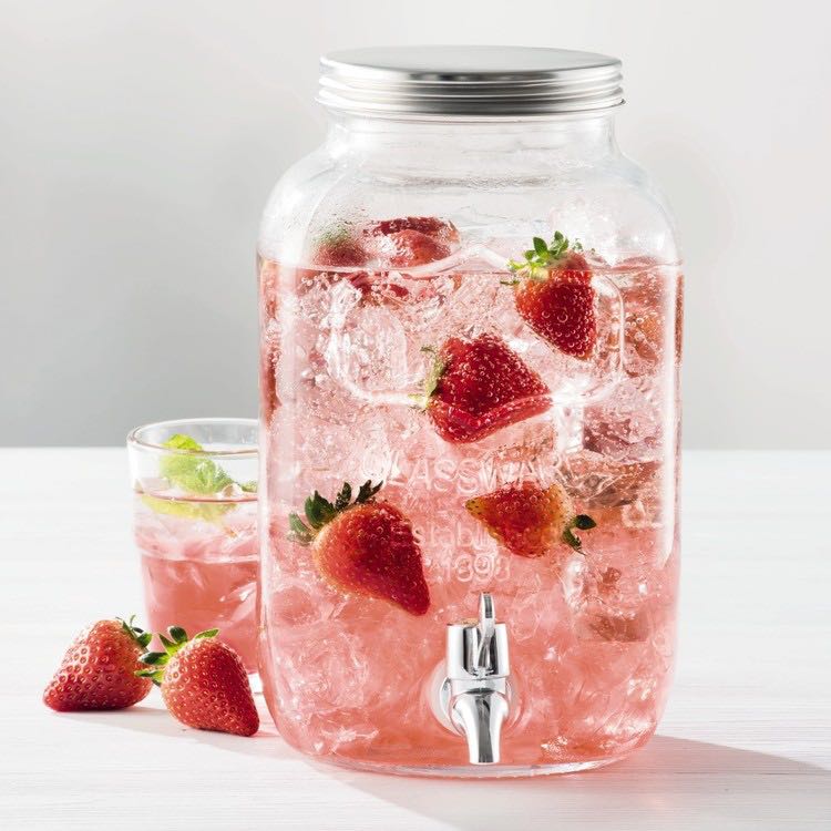 BN Glass jar water dispenser 4L, TV & Home Appliances, Kitchen