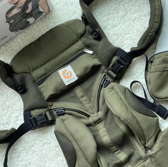 BNIB Khaki Green Ergonomic Baby Carrier Omni 360 Cool Air Mesh