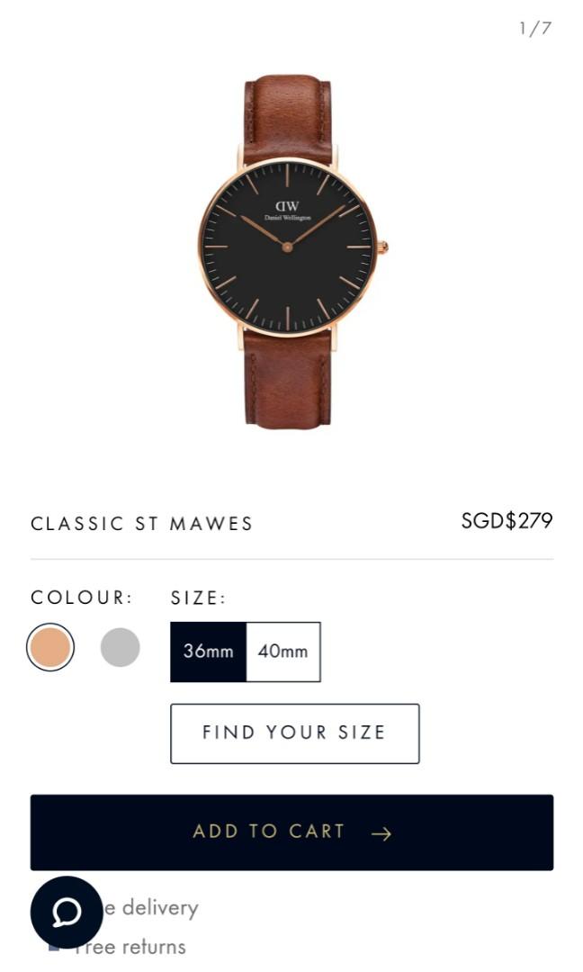 Daniel wellington st sales mawes 36mm