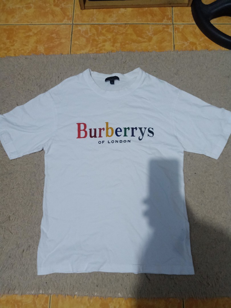 Burberry sale rainbow font