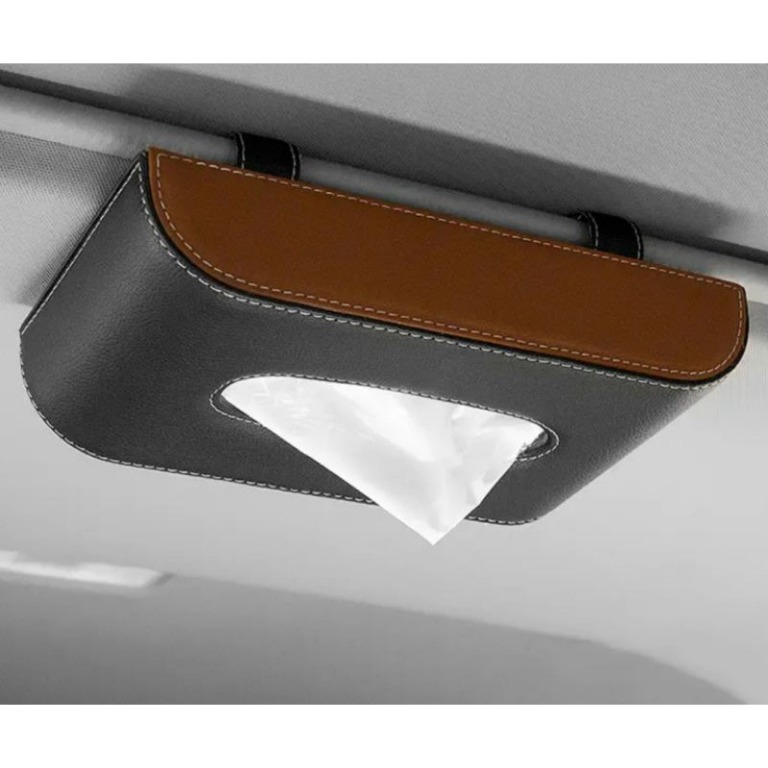 KUILIUPET Car Tissue Holder Green Cactus Design Hanging Car Visor Tissue Holder Backseat Paper Towel Clip PU Leather Sun Visor Napkin Holder Tissue Case Paper Box for car 