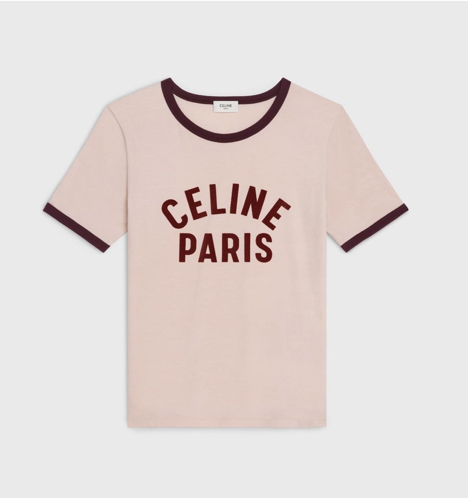 Celine brand croptop shirt🔥, Luxury, Apparel on Carousell