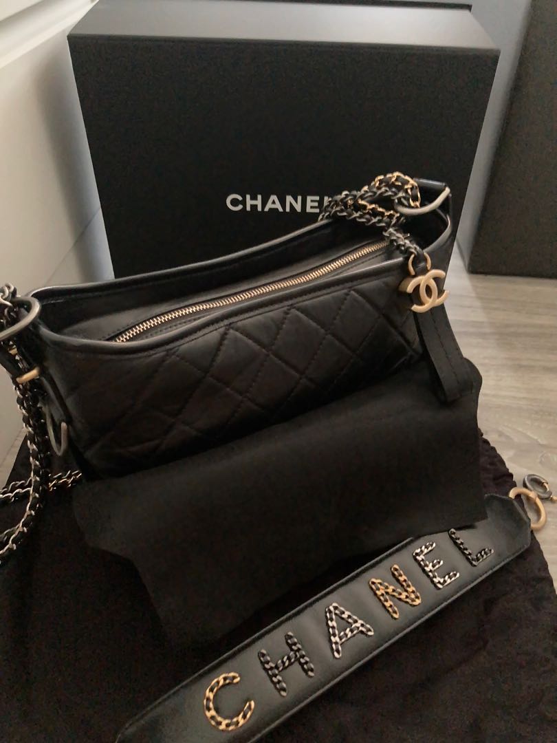 AUTHENTIC CHANEL Gabrielle New Medium with Signature Strap Bag✓Receipt ,  Luxury, Bags & Wallets on Carousell