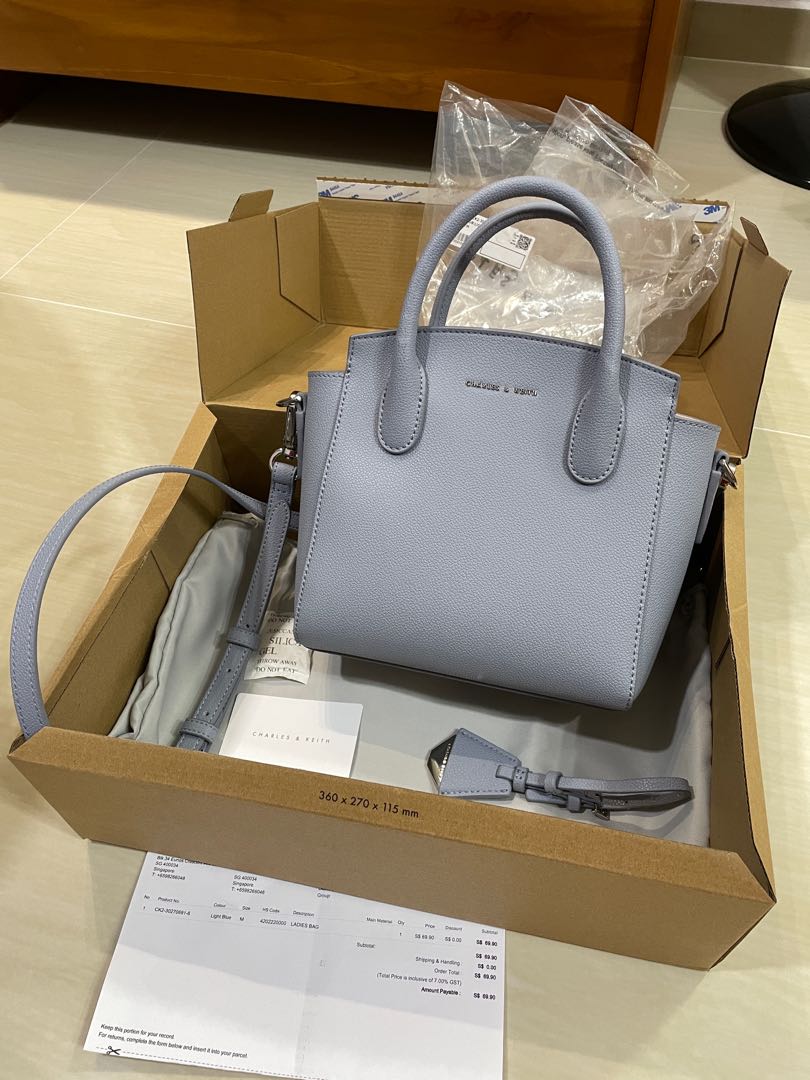 Charles and keith store light blue bag