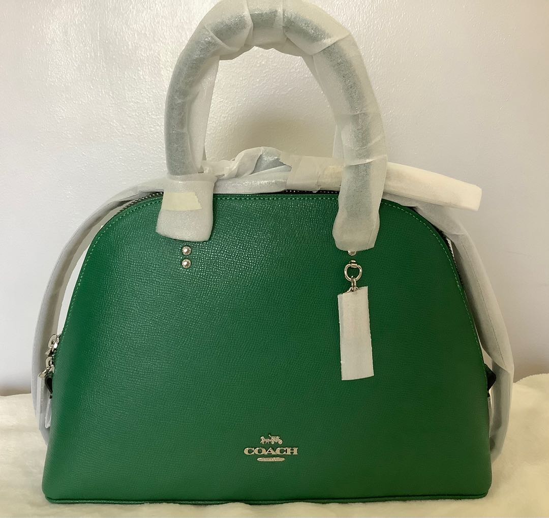 coach katy satchel green