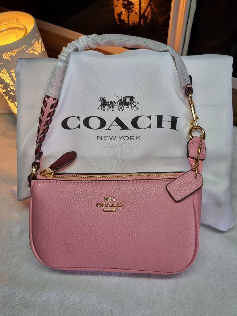 Coach Nolita 19 with Whipstitch in Pebble Leather (Pink), Luxury, Bags ...