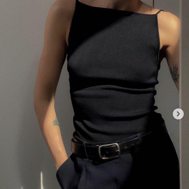 Cos knitted strap top hot sale