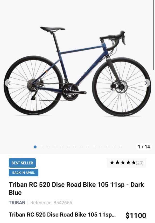 Decathlon triban 520 disc deals