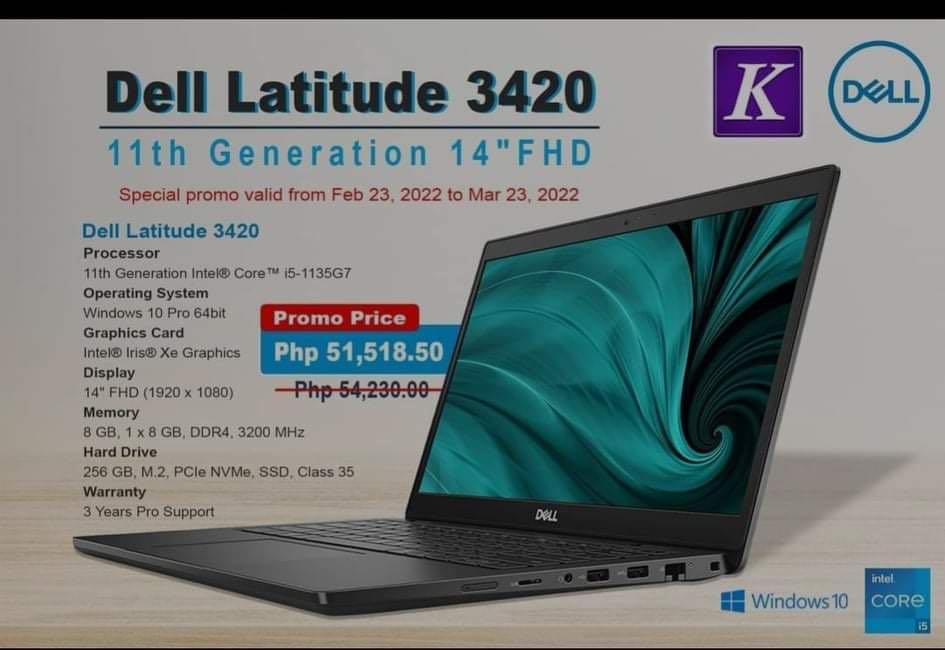 Dell Latitude 3420 i5 11th gen 1135g7, Computers & Tech, Laptops &  Notebooks on Carousell