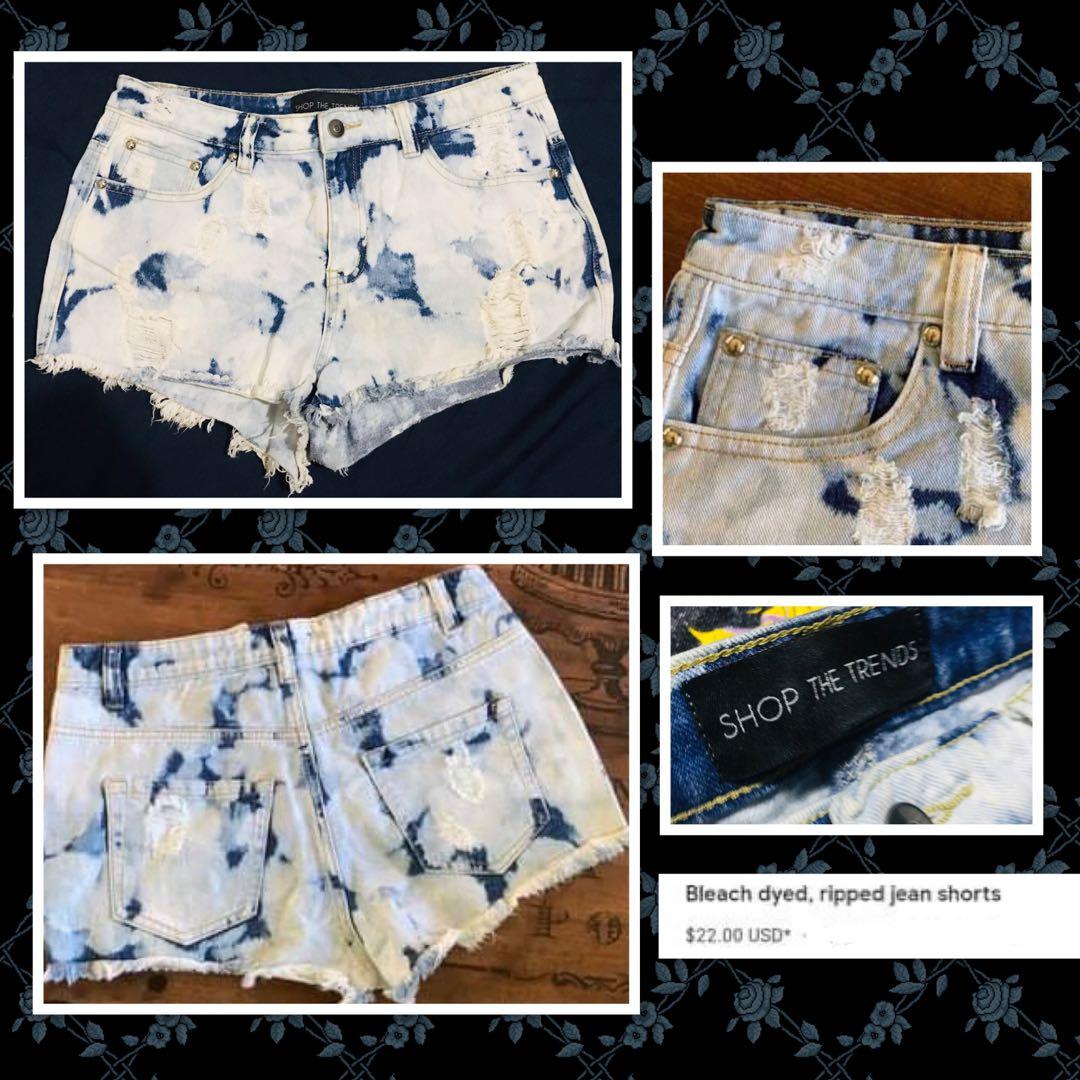 Denim short (american brand) (Category: Shorts) located in Makati City. Submitted by tiny27 (Listing ID 1150991677, Image 1). Description: Denim High waist short can fit to S-M All of my item are fresh from u.s already indicated original price & present price.