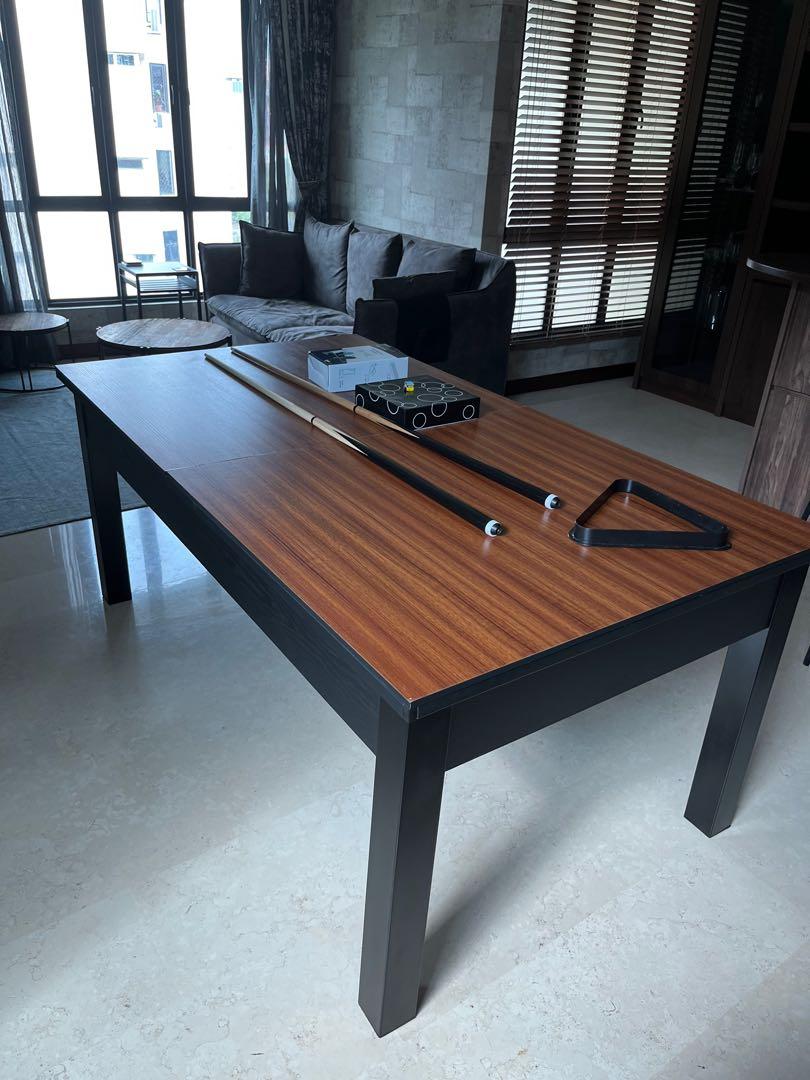 Dining table that converts to a 6ft pool table, Furniture & Home Living