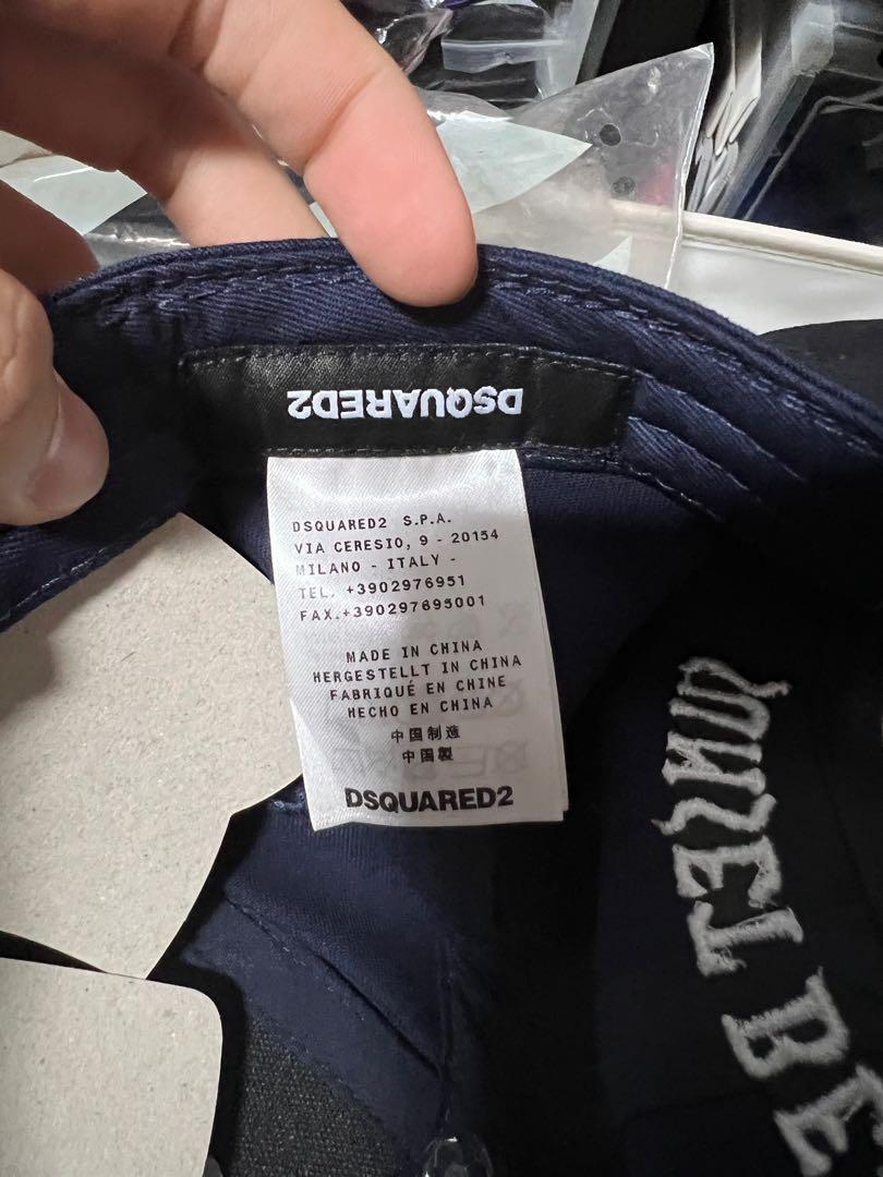Dsquared cap inside label hot sale