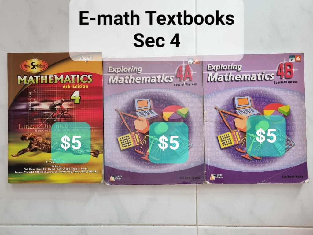 E Math Assessment/Textbooks Secondary O Level, Hobbies & Toys, Books ...