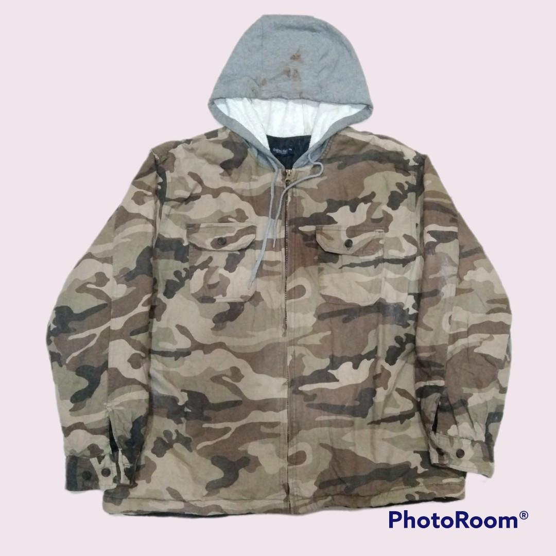 Faded glory camo jacket army military Men s Fashion Tops Sets
