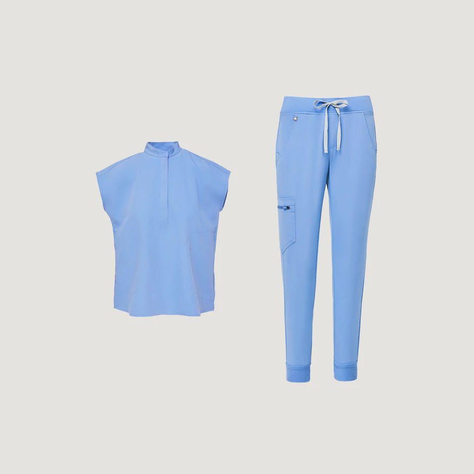 Figs Ceil Blue Rafaela Scrubs Set, Women's Fashion, Dresses & Sets