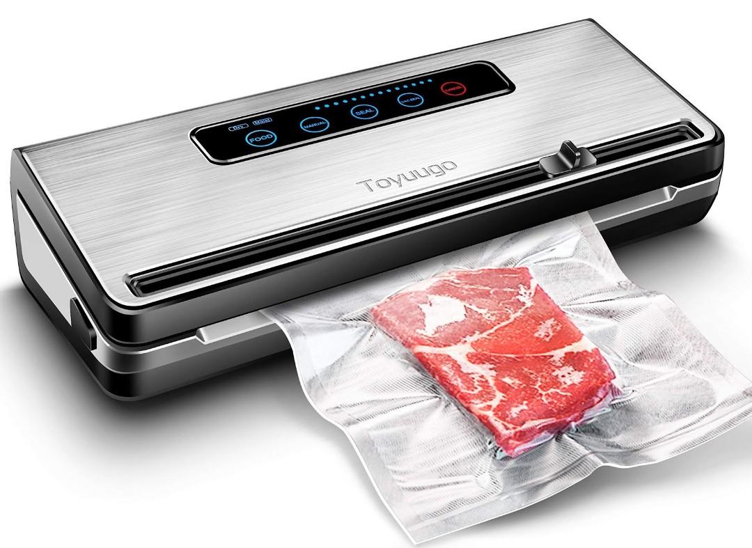 Food Vacuum Sealer, Toyuugo Automatic/Manual Foods Saver Machine, Sealing for Dry and