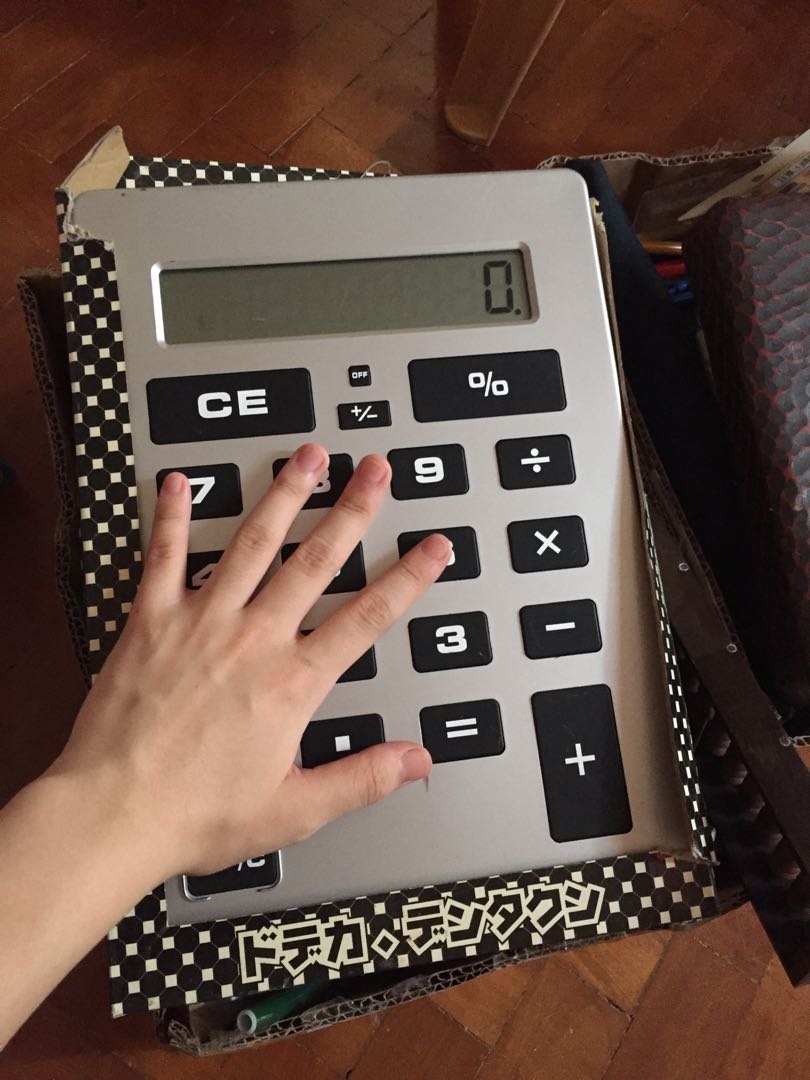 Giant Functional Calculator Display 29.5CM X 21cm with scratches Japan ...