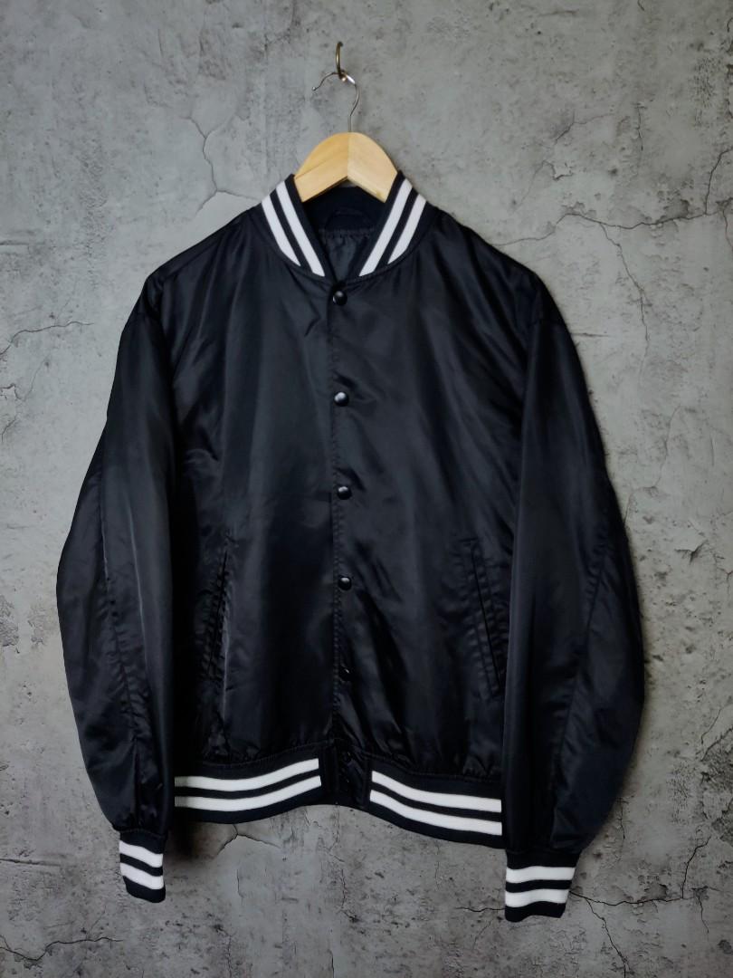GU NYLON VARSITY JACKET Men s Fashion Coats Jackets and