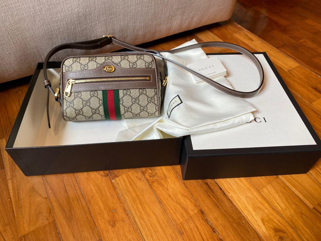 GUCCI Ophidia GG Supreme mini bag Women s Fashion Bags Wallets Cross body Bags on Carousell