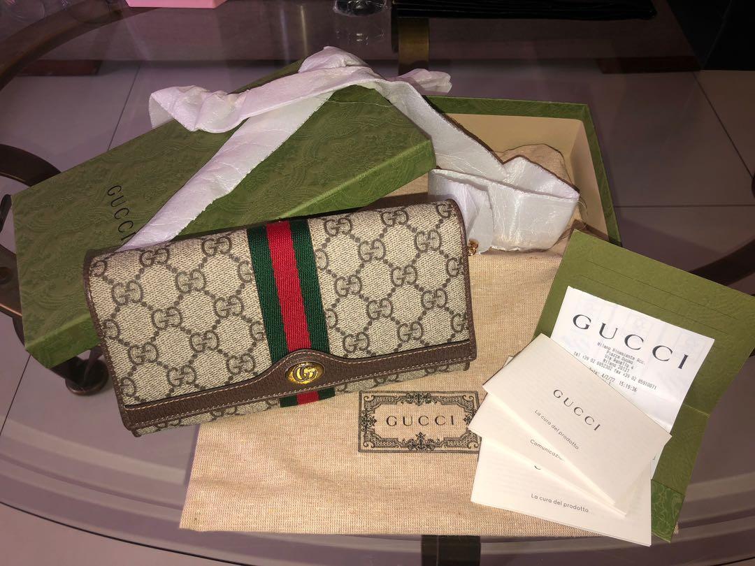 GUCCI PICCOLA PELLETTERIA DONNA (wallet and chain), Luxury, Bags & Wallets  on Carousell