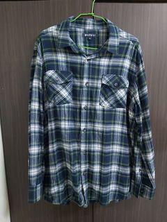 HANGTEN long sleeve  checkered unisex XL