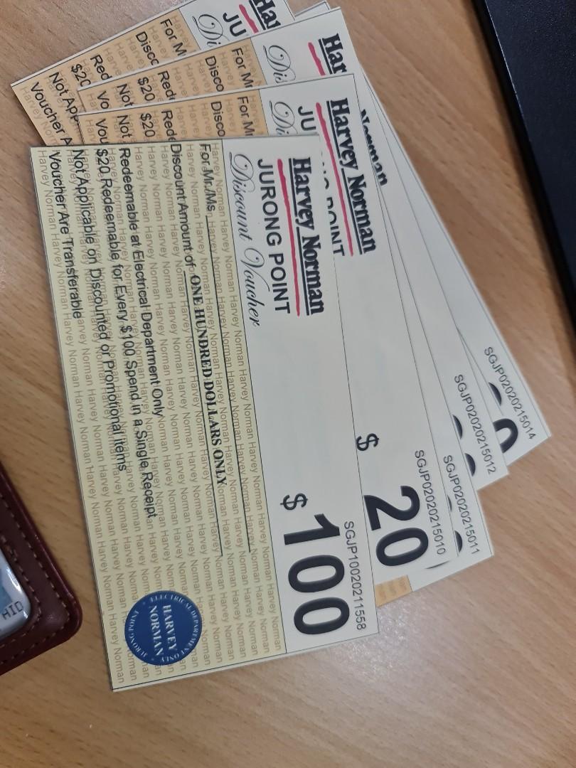 Harvey norman discount voucher, Tickets & Vouchers, Vouchers on Carousell
