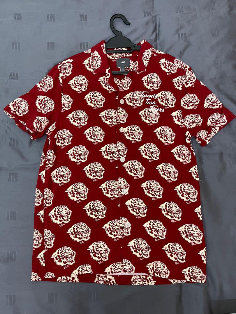 H&m tiger outlet shirt mens