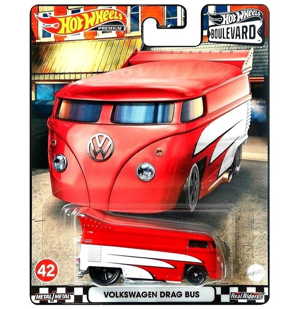 Hot Wheels Boulevard Volkswagen Drag Bus Hotwheels Premium DieCast