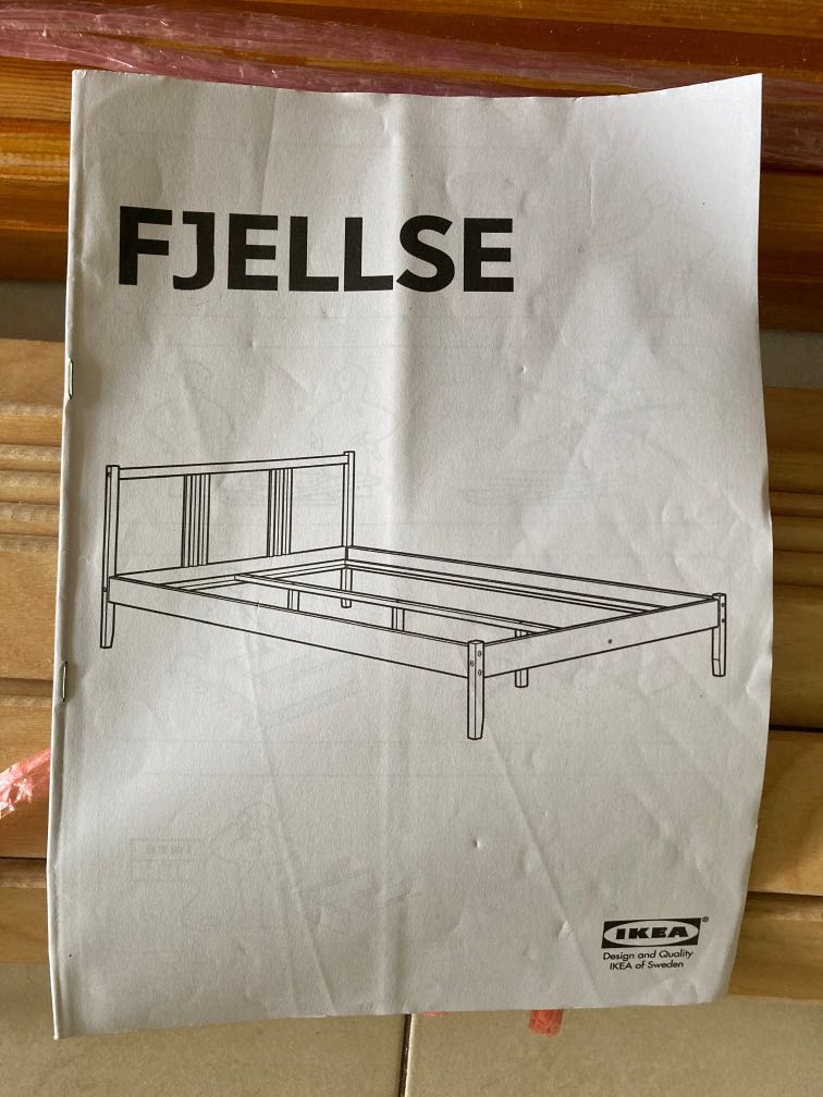 Ikea Fjellse Bed Frame (Queen Size), Furniture & Home Living, Furniture